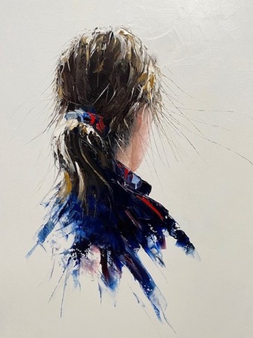 Girl in Blue Coat